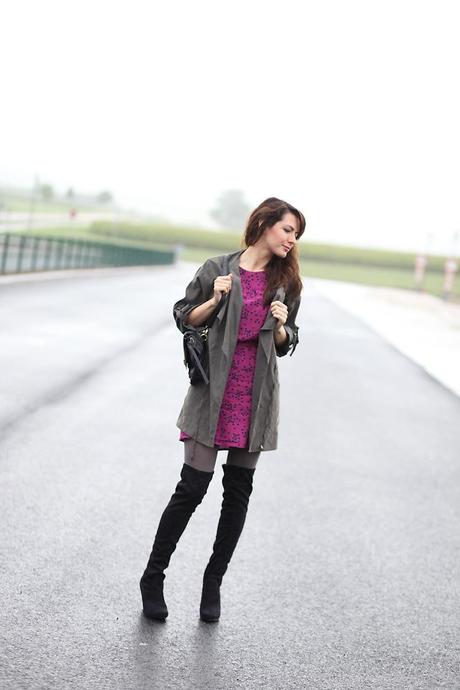 robe coloris mure Trois en un