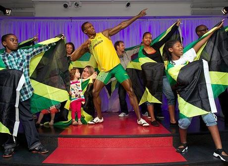 Les sportifs en statue de cire