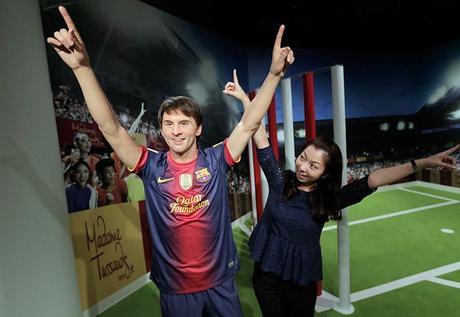 Les sportifs en statue de cire