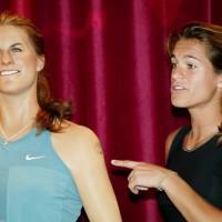 Les sportifs en statue de cire