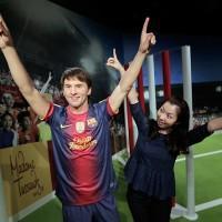 Les sportifs en statue de cire