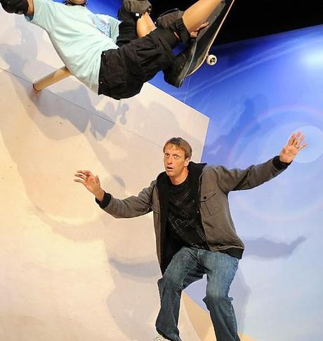 Les sportifs en statue de cire