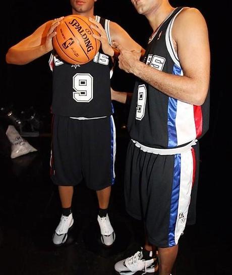 Les sportifs en statue de cire