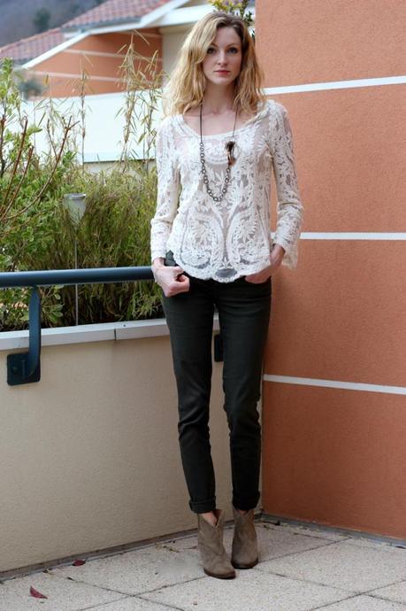 blouse dentelle