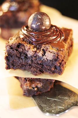 Brownie marbré à la mousse d'amandes