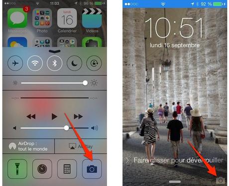 demarrer appareil photo ios 7 iphone iOS 7: quelques astuces à propos de l’application Appareil photo