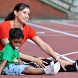 Kim Gevaert, ambassadrice de The Little Gym Kim Gevaert, ambassadrice de The Little Gym