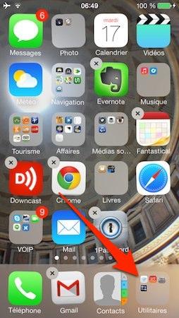 ios 7 dossiers iphone 1 iOS 7 : comment gérer les dossiers dapplications 