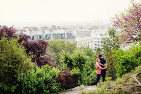 Photographe couple Paris : Charlotte & Matthieu à Montmartre