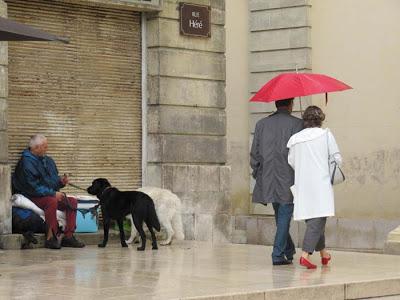 Nancy, un samedi sous la pluie