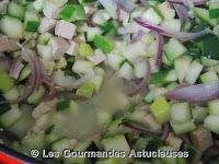 Plat complet aux courgettes, boulgour et tofu