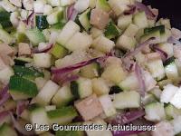 Plat complet aux courgettes, boulgour et tofu