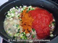 Plat complet aux courgettes, boulgour et tofu