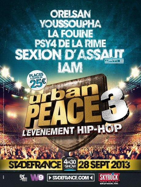 Concours : Gagnez vos places pour le concert Urban Peace 3 au Stade de France !