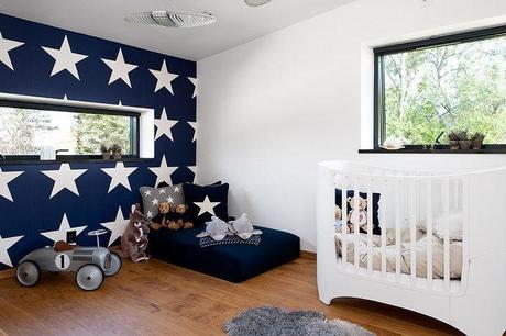 { Today I ♥ } Les murs étoilés dans la chambre des enfants | www.decocrush.fr
