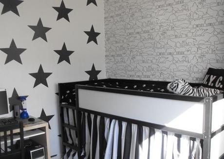 { Today I ♥ } Les murs étoilés dans la chambre des enfants | www.decocrush.fr