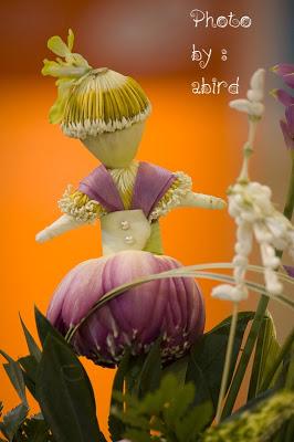 Thaïlande Poupées en fleurs de Lotus, art éphemere