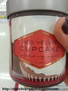 Bougie au soya- Red Velvet cupcake