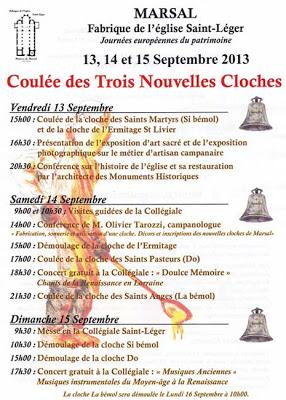 Les trois cloches à Marsal