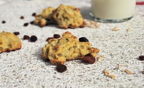 Cookies sans beurre aux raisins secs et pistache