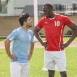 Usain Bolt prépare Sergio Agüero avant le choc Man United/Man City Usain Bolt prépare Sergio Agüero avant le choc Man United/Man City