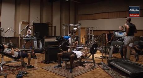 Gillette mixe musculation et musique dans sa dernière pub
