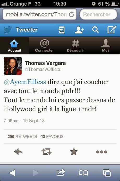 Vexé, Thomas attaque violemment Ayem sur Twitter