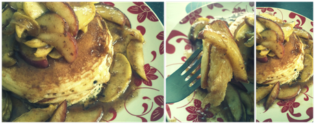 Pancakes célestes pommes et cannelle au beurre