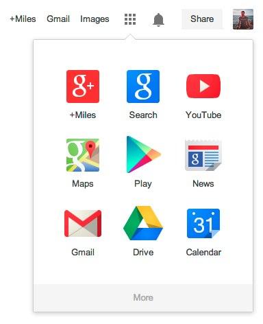 Google app launcher screenshot Google abandonne sa barre d’outils et opte pour un lanceur d’applications