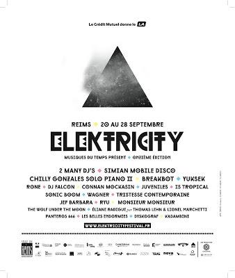 Du 20 au 28 septembre, rendez-vous à Reims pour 9 jours de fête avec le Festival musical Elektricity !