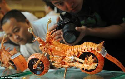 Les motos homards, une création d'un chef taiwanais