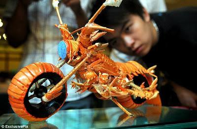 Les motos homards, une création d'un chef taiwanais