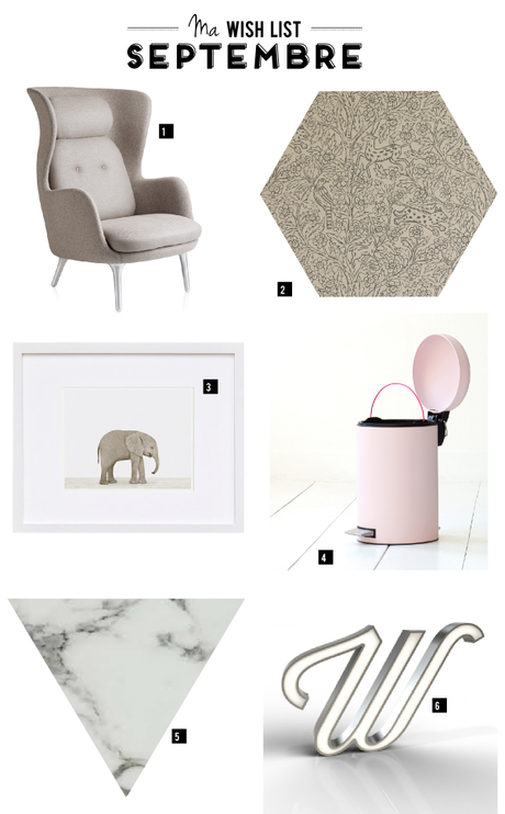 Ma wishlist déco de Septembre | www.decocrush.fr
