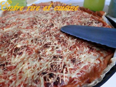 Quiche à la béchamel de gratinée d'oignons, aux Pommes et au Brie P9070098 sur Imagesia