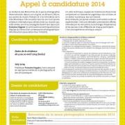 Appel à candidature 2014 | Rencontres de la jeune photographie internationale