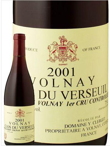 Domaine Yvon Clerget Clos du Verseuil Volnay Rouge 2001