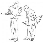 LA VISITE DES LYCEENS – EXPOSITION DE RUPPERT & MULOT  au Pavillon Blanc Colomiers