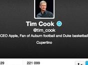 Cook (Apple) s'est enfin Twitter