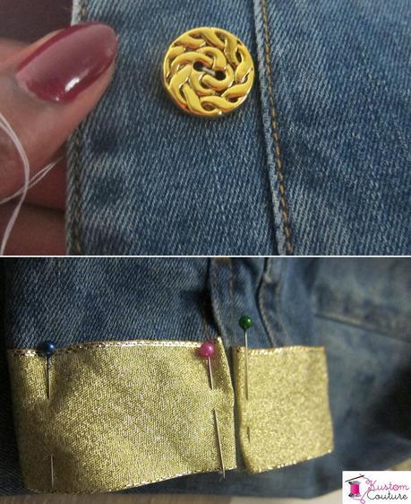 Réalisation customisation veste en jean | Kustom Couture