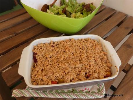 Crumble de poivrons au chorizo / Peppers and chorizo crumble