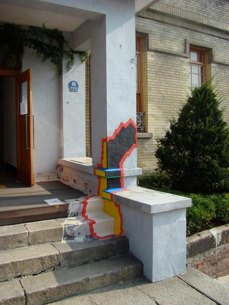 Max Charvolen - Incheon Art Platform / Séoul, 2010, piéce in-situ. 