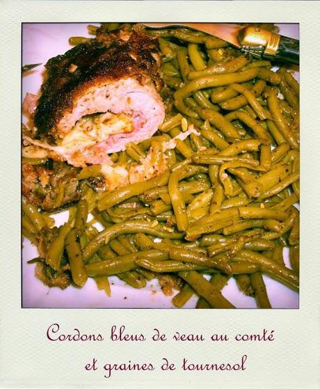 Cordons bleus de veau au comté et graines de tournesol