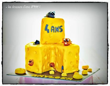 Cake design Cheese and Mice
