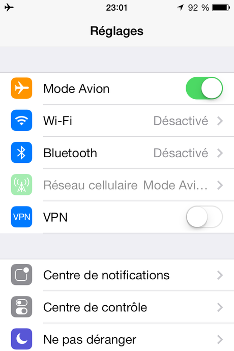 Premiers pas sur iOS 7