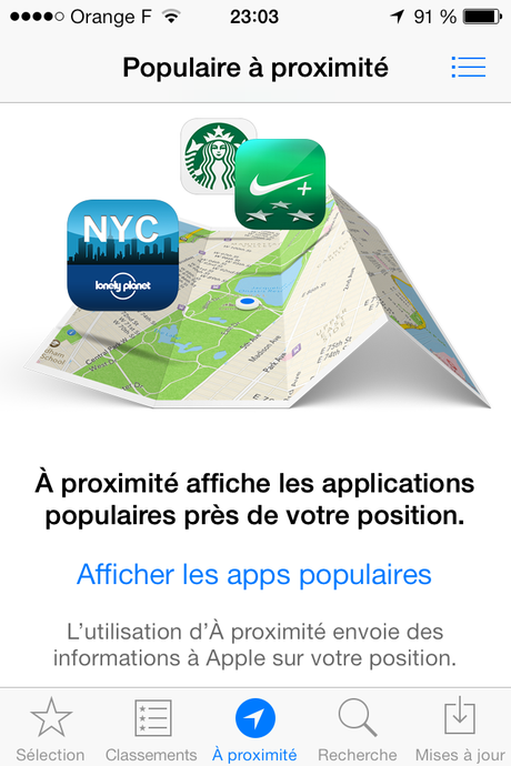 Premiers pas sur iOS 7