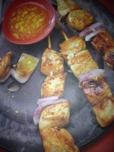RECETTE DE BROCHETTES DE POULET AU PAMPLEMOUSSE