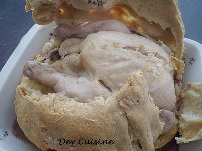 Poulet en croûte de pain = poulet extra tendre!