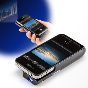 Etui IPhone qui sert de picoprojecteur