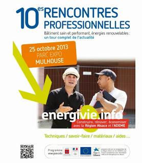 10èmes Rencontres professionnelles energivie.info : Le rendez-vous des professionnels du bâtiment et du BBC en Alsace