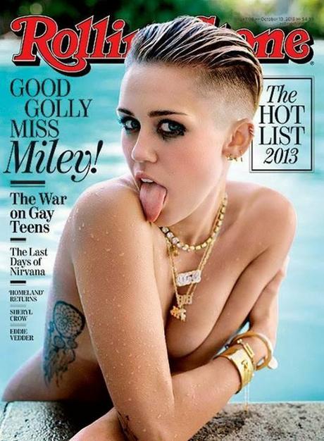 Miley Cyrus nue en couverture de 